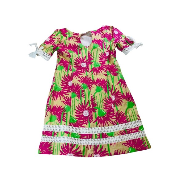 8172 Lilly Pulitzer women's sz 4 tropical floral short sleeve dress - Picture 7 of 10